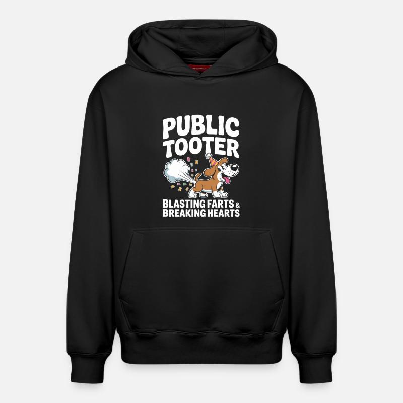 Pet public drôle et inapproprié - Sweat à capuche unisexe décontracté en coton biologique – de SPREAD - noir