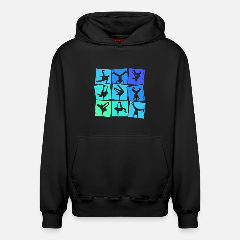 Breakdance Breakdancer Breakdance Enfants Garçons - Sweat à capuche unisexe décontracté en coton biologique – de SPREAD - noir