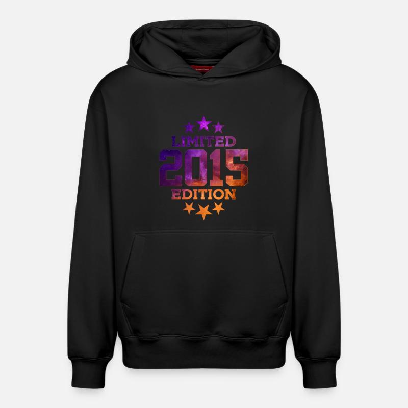 ÉDITION LIMITÉE 2015 11E ANNIVERSAIRE - Sweat à capuche unisexe décontracté en coton biologique – de SPREAD - noir