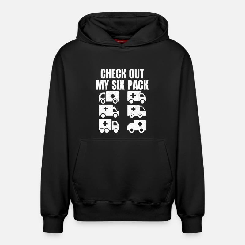 Découvrez mon pack de six - Sweat à capuche unisexe décontracté en coton biologique – de SPREAD - noir