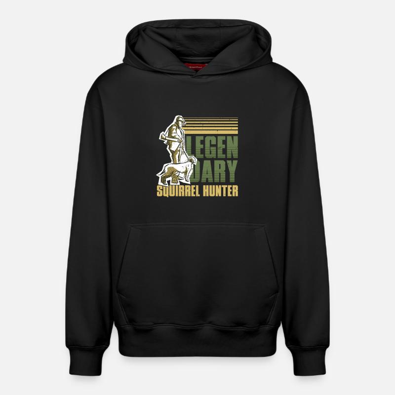 Eichhörnchenjäger Baumratte - Relaxed Unisex Organic Hoodie – von SPREAD - Schwarz
