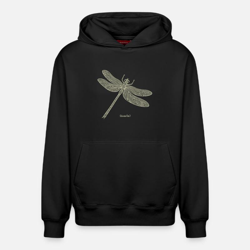 Libellule Odonate - Sweat à capuche unisexe décontracté en coton biologique – de SPREAD - noir