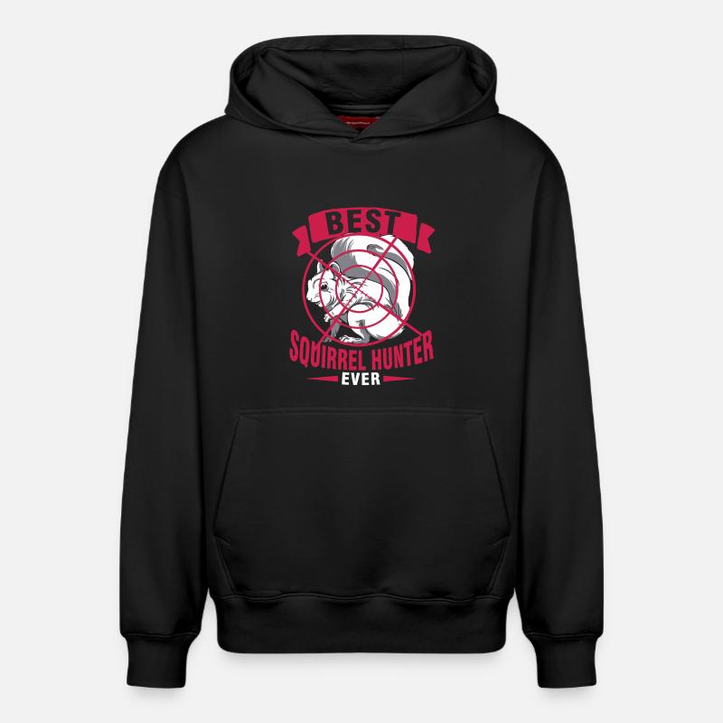 Eichhörnchenjäger Baumratte - Relaxed Unisex Organic Hoodie – von SPREAD - Schwarz