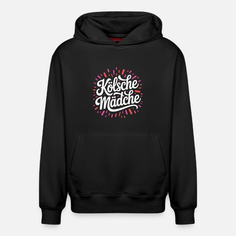 Cologne Filles Carnaval Cologne Filles - Sweat à capuche unisexe décontracté en coton biologique – de SPREAD - noir