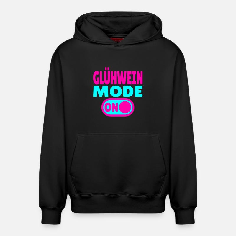 Glühwein Mode ON - Sweat à capuche unisexe décontracté en coton biologique – de SPREAD - noir