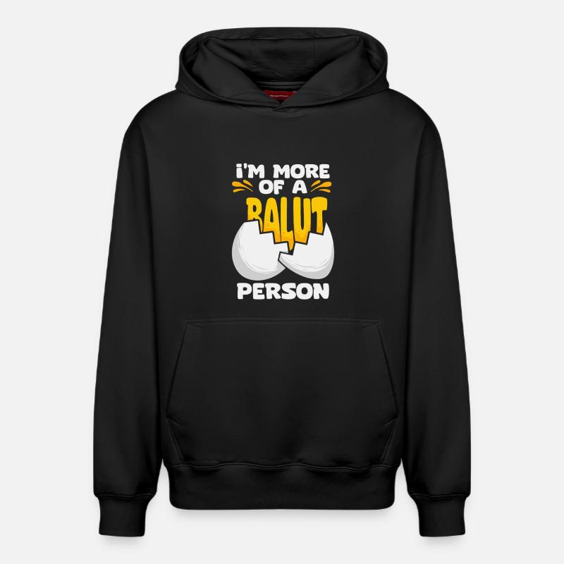 Balut Philippines - Sweat à capuche unisexe décontracté en coton biologique – de SPREAD - noir