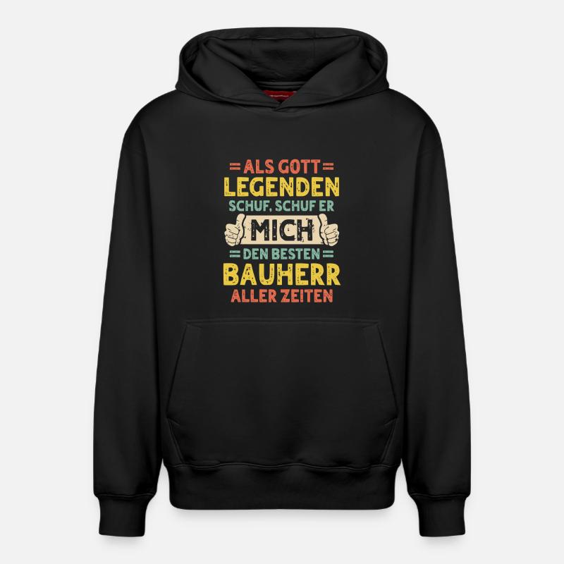 client - Sweat à capuche unisexe décontracté en coton biologique – de SPREAD - noir