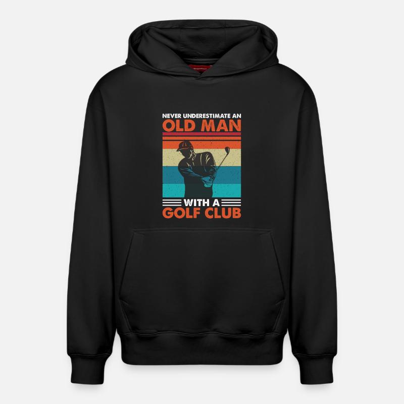 golfe - Sweat à capuche unisexe décontracté en coton biologique – de SPREAD - noir