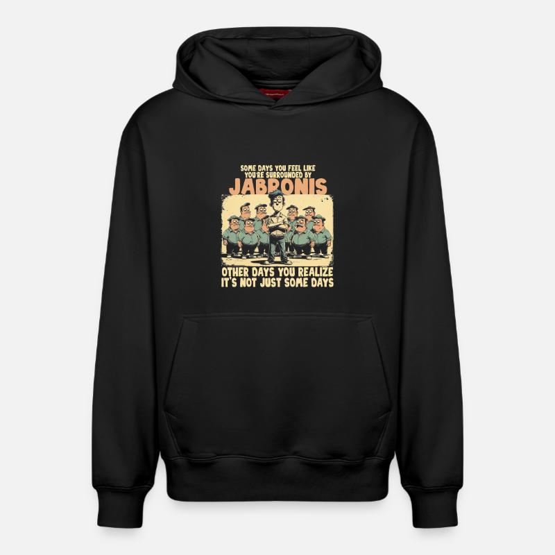 Jabroni - Sweat à capuche unisexe décontracté en coton biologique – de SPREAD - noir