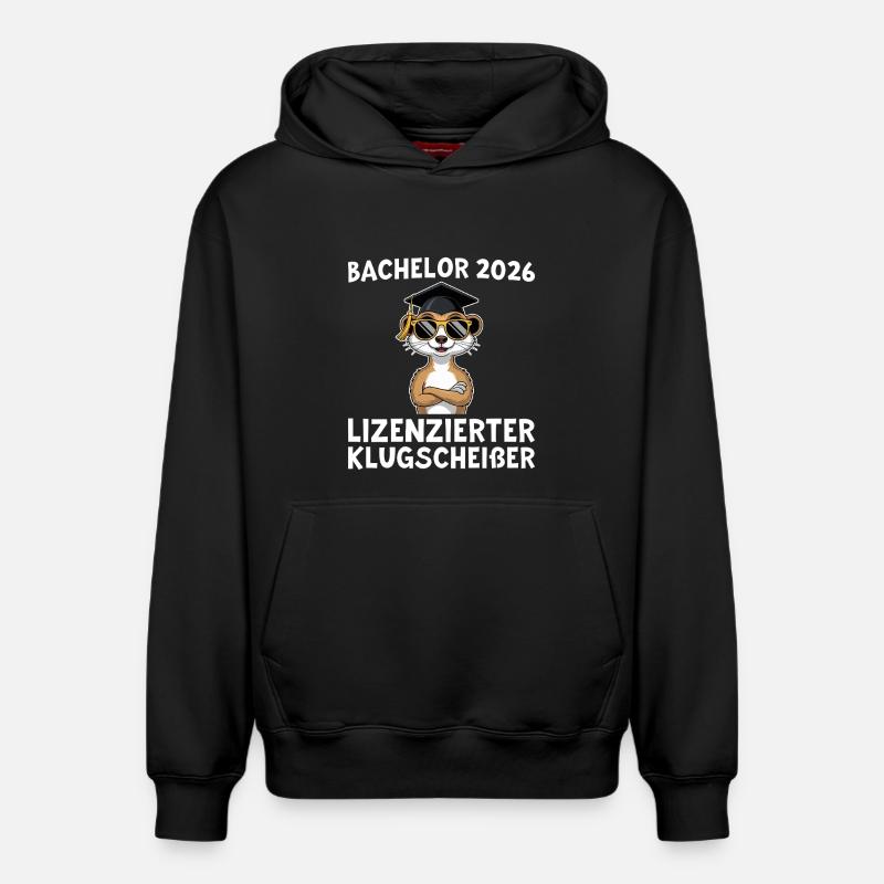 Abschlussprüfung 2026 Bachelortitel Geschenkidee - Relaxed Unisex Organic Hoodie – von SPREAD - Schwarz
