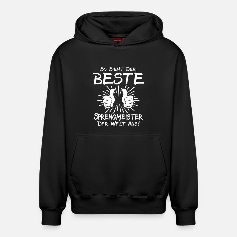 Meilleur expert en démolition - Sweat à capuche unisexe décontracté en coton biologique – de SPREAD - noir