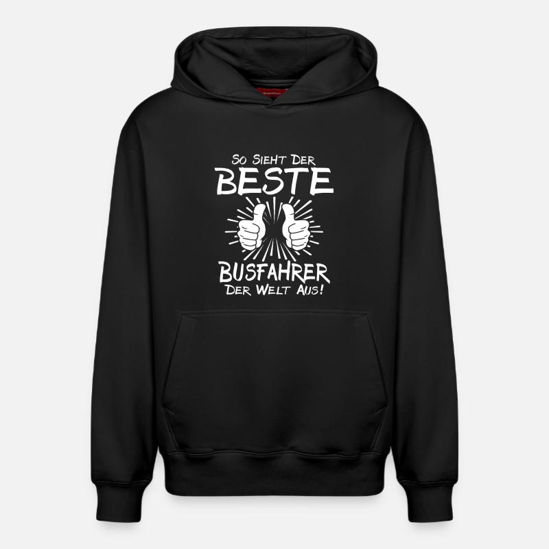 Bester Busfahrer - Relaxed Unisex Organic Hoodie – von SPREAD - Schwarz