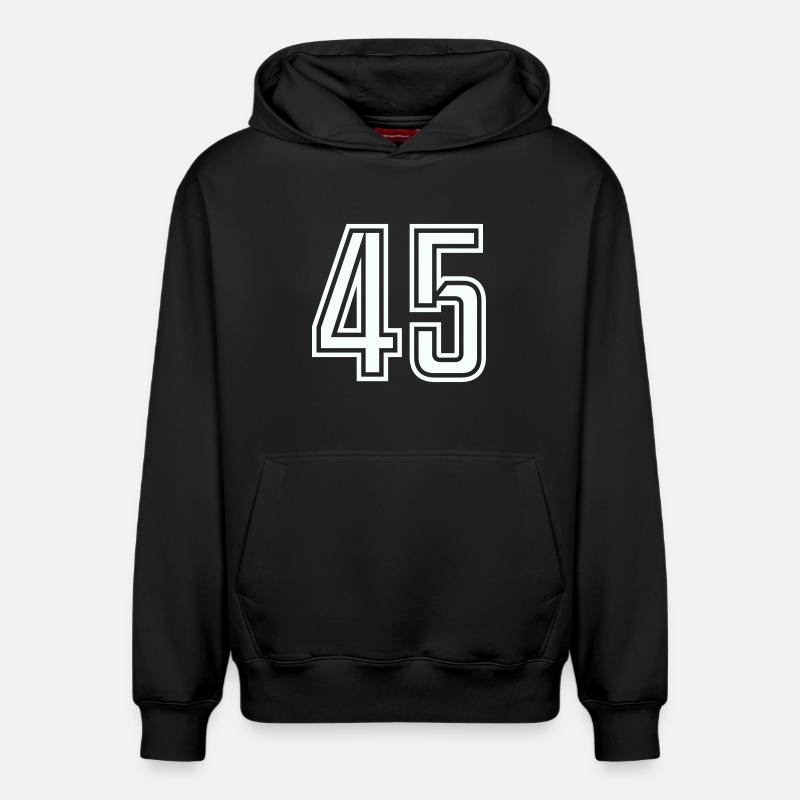 45 - Sweat à capuche unisexe décontracté en coton biologique – de SPREAD - noir