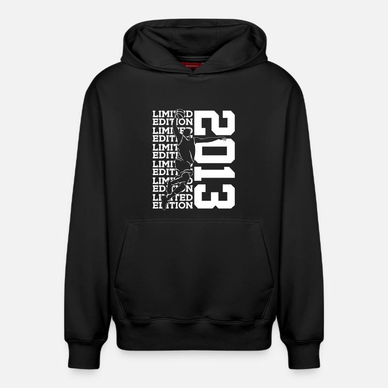 ÉDITION LIMITÉE 2013 BASKETBALL 13E ANNIVERSAIRE - Sweat à capuche unisexe décontracté en coton biologique – de SPREAD - noir