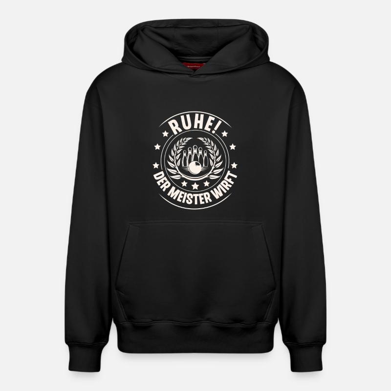 Quilles de quilles - Sweat à capuche unisexe décontracté en coton biologique – de SPREAD - noir