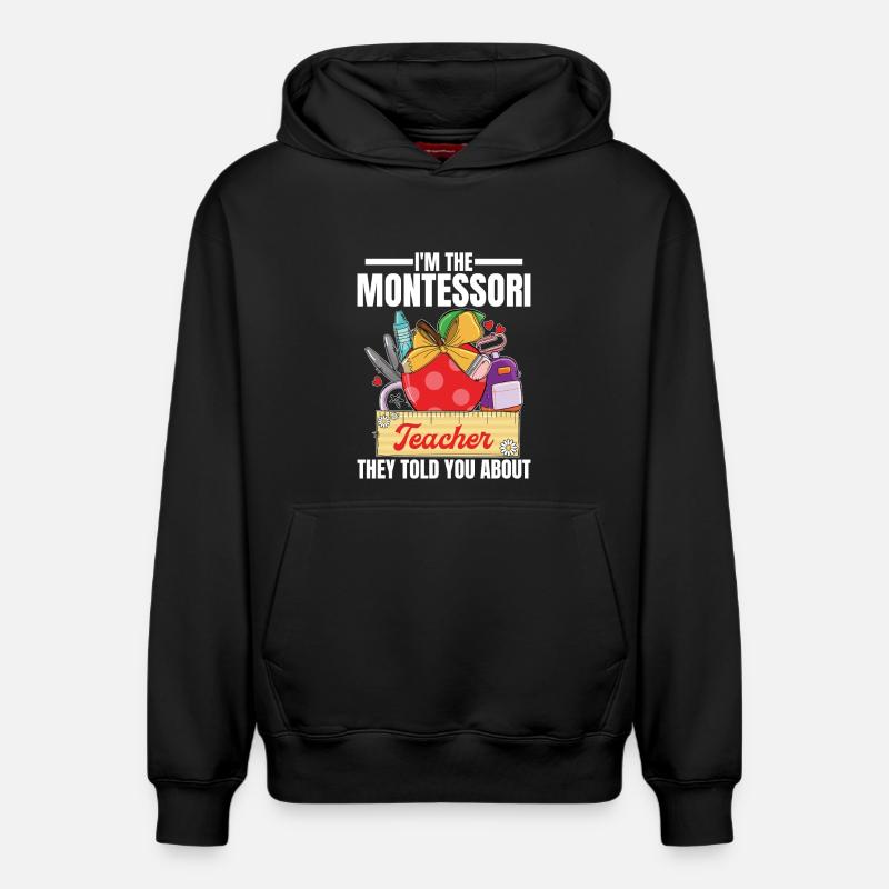 Schullehrer-Mitarbeiter-Methodenausbildung - Relaxed Unisex Organic Hoodie – von SPREAD - Schwarz