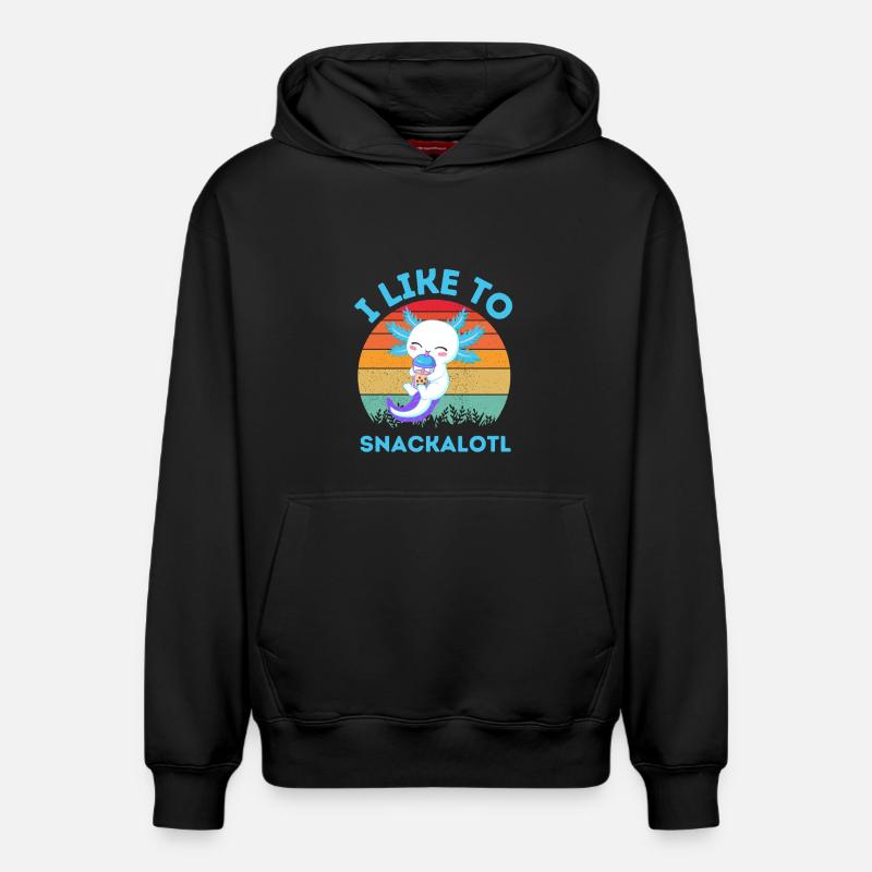 Kawaii Snackheld Bubble Tea - Relaxed Unisex Organic Hoodie – von SPREAD - Schwarz