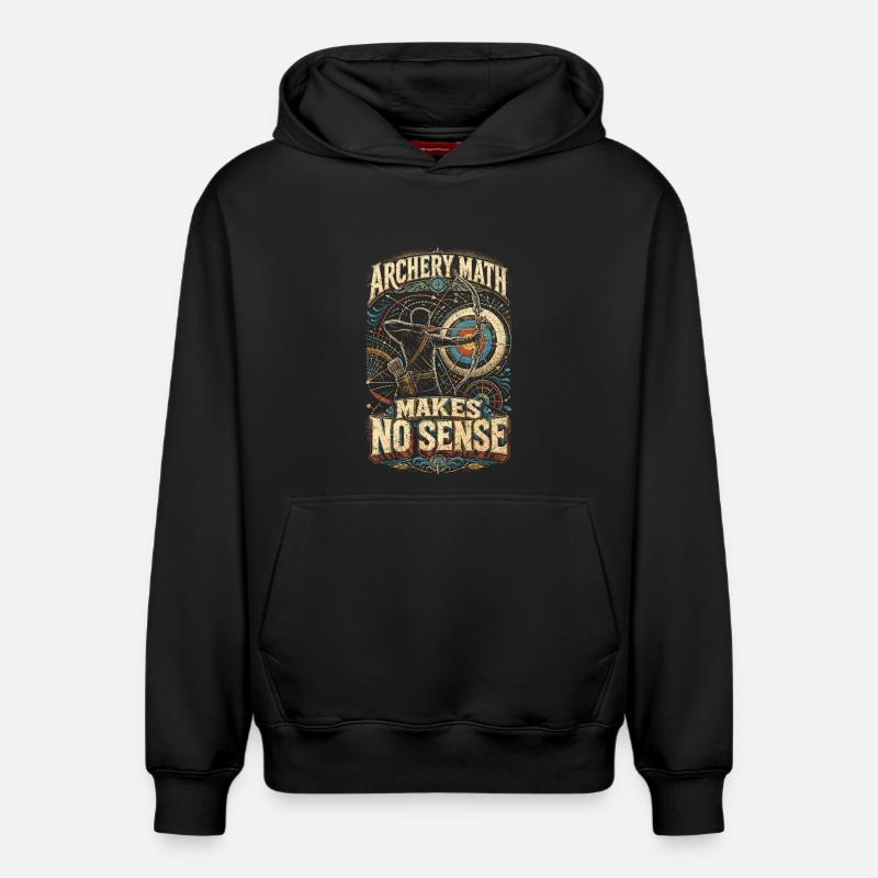 Archer à l’arc - Sweat à capuche unisexe décontracté en coton biologique – de SPREAD - noir