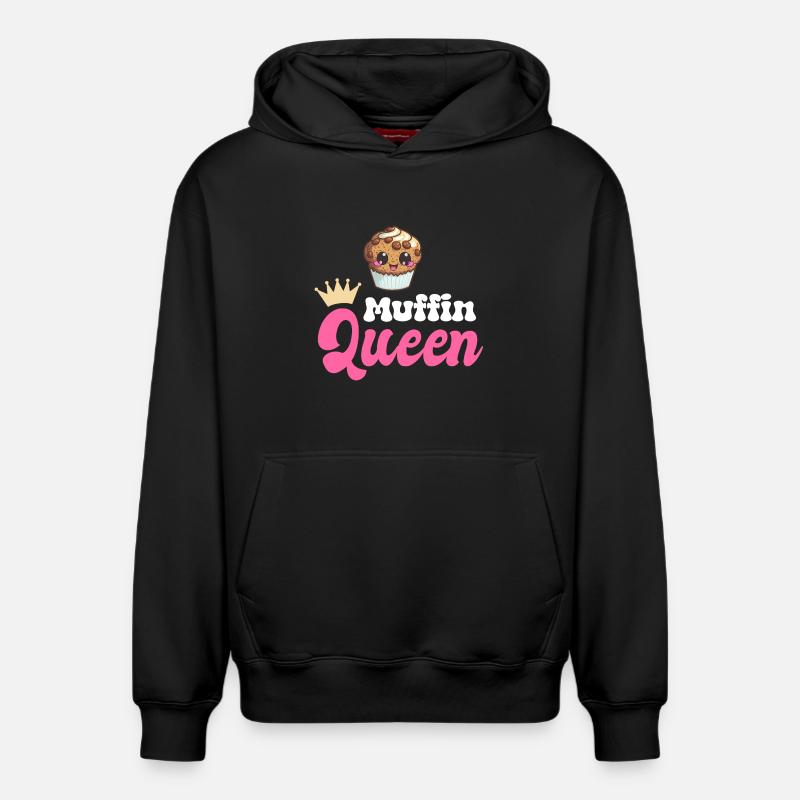 Muffin Baking Baker - Sweat à capuche unisexe décontracté en coton biologique – de SPREAD - noir