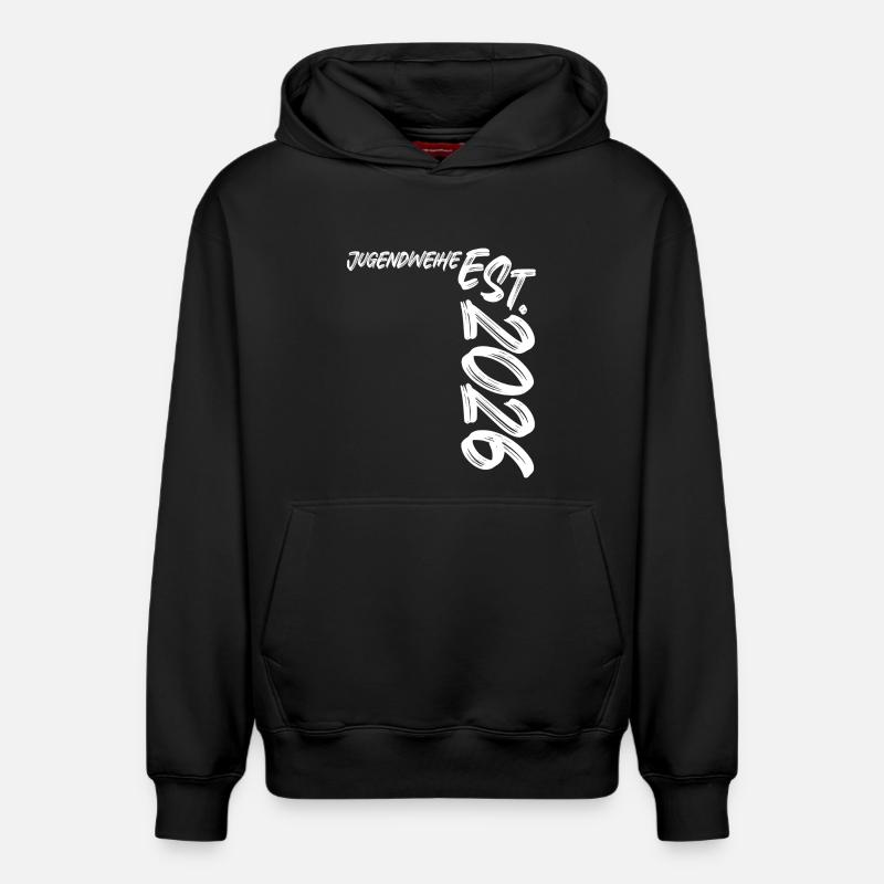 Jugendweihe Est. 2026 - Sweat à capuche unisexe décontracté en coton biologique – de SPREAD - noir