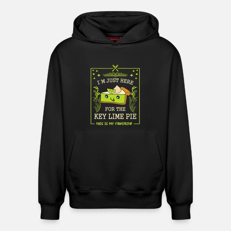 Gâteau au citron vert - Sweat à capuche unisexe décontracté en coton biologique – de SPREAD - noir
