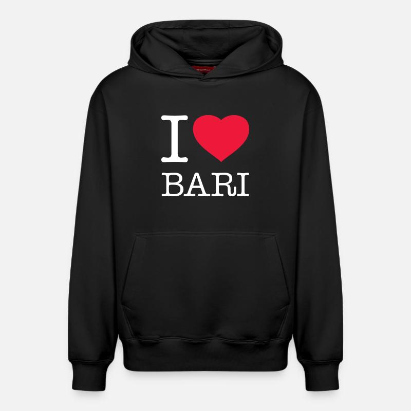 J’ADORE BARI - Sweat à capuche unisexe décontracté en coton biologique – de SPREAD - noir