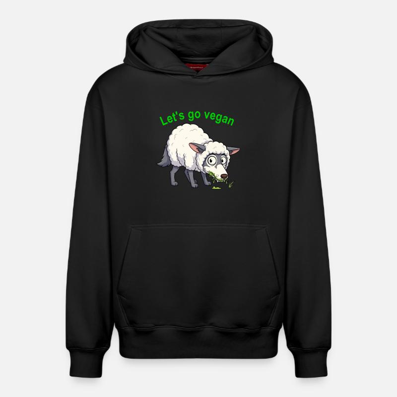 Wolf_in_schaapskleren - Sweat à capuche unisexe décontracté en coton biologique – de SPREAD - noir