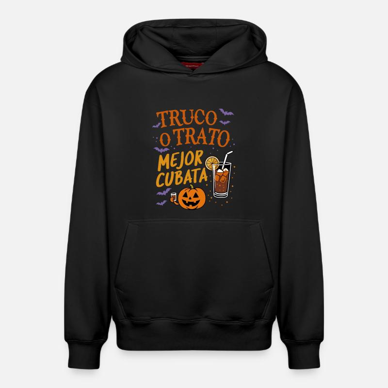 Süßes oder Saures Beste Cubata - Relaxed Unisex Organic Hoodie – von SPREAD - Schwarz
