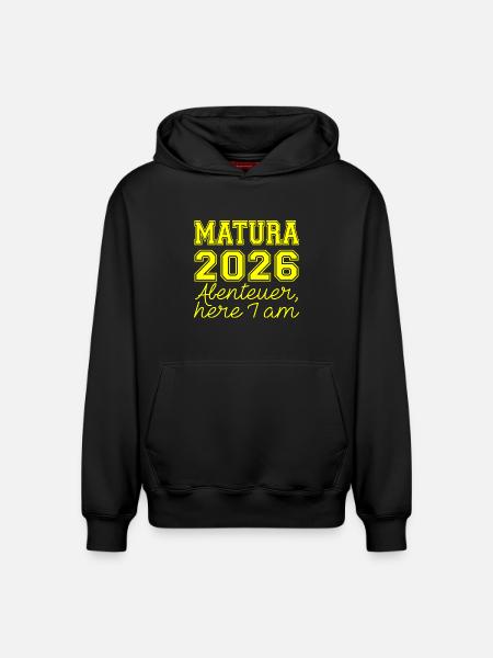 Matura 2026 Spruch - Relaxed Unisex Organic Hoodie – by SPREAD - black