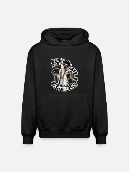 You're not in my league - Relaxed Unisex Organic Hoodie – by SPREAD - black