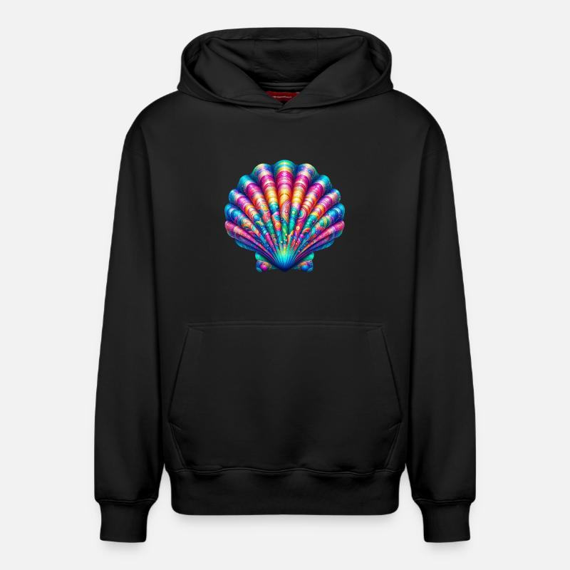 Coquille Saint-Jacques - Sweat à capuche unisexe décontracté en coton biologique – de SPREAD - noir