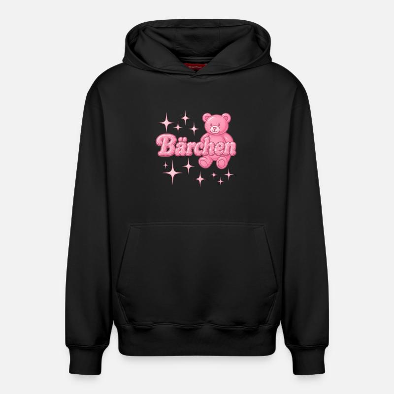 bärchen / y2k spitzname statement design - Relaxed Unisex Organic Hoodie – von SPREAD - Schwarz