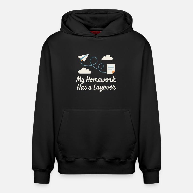 Numérique - Sweat à capuche unisexe décontracté en coton biologique – de SPREAD - noir