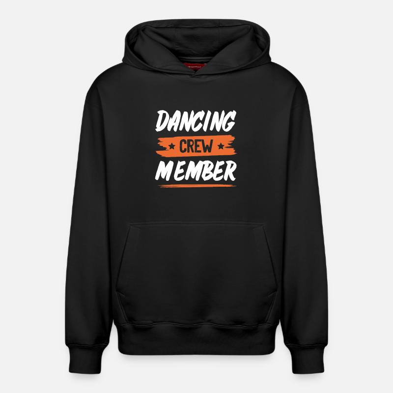 Équipe de danse - Sweat à capuche unisexe décontracté en coton biologique – de SPREAD - noir
