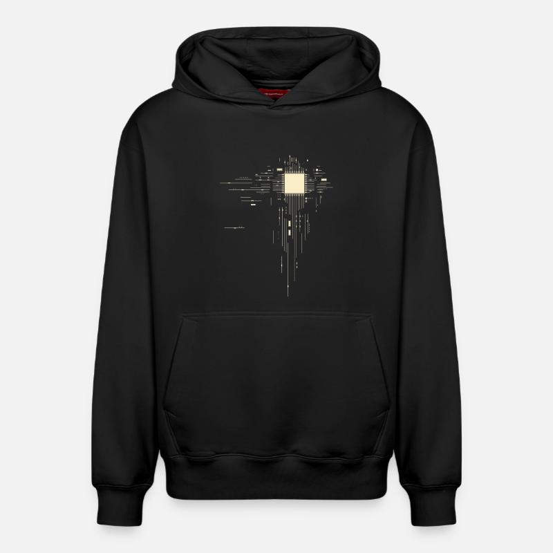 Processor - PCB - Relaxed Unisex Organic Hoodie – by SPREAD - black