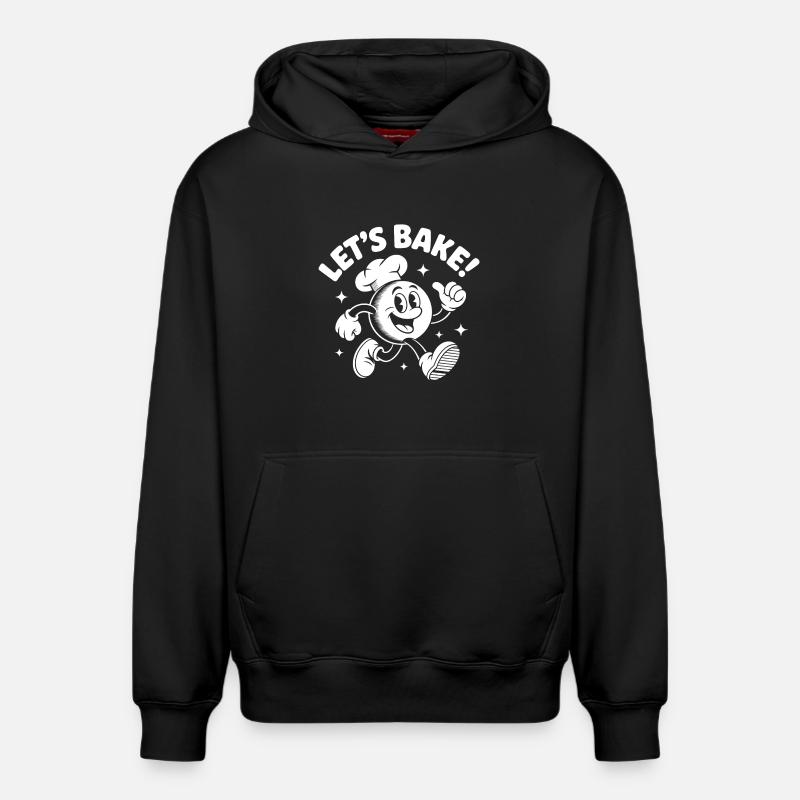 Backspaß Küchenchef Cookie - Relaxed Unisex Organic Hoodie – von SPREAD - Schwarz