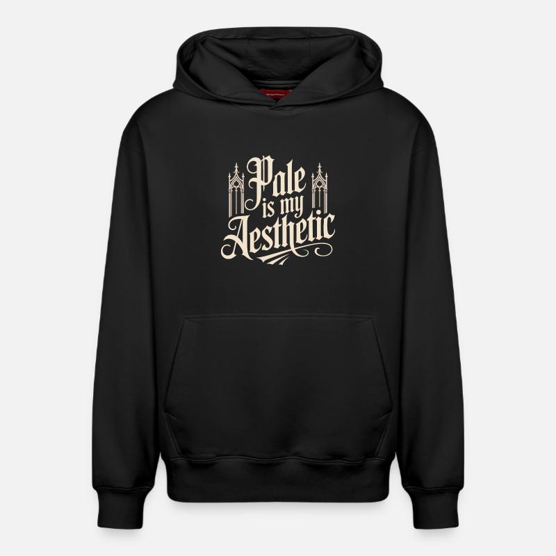 Le poteau est mon esthétique - Sweat à capuche unisexe décontracté en coton biologique – de SPREAD - noir