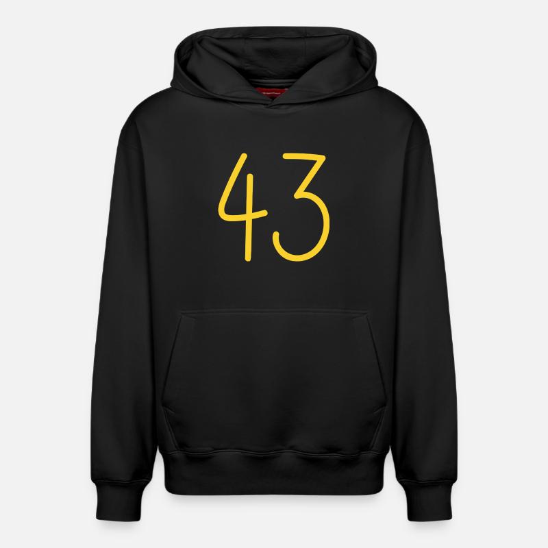 43 - Sweat à capuche unisexe décontracté en coton biologique – de SPREAD - noir
