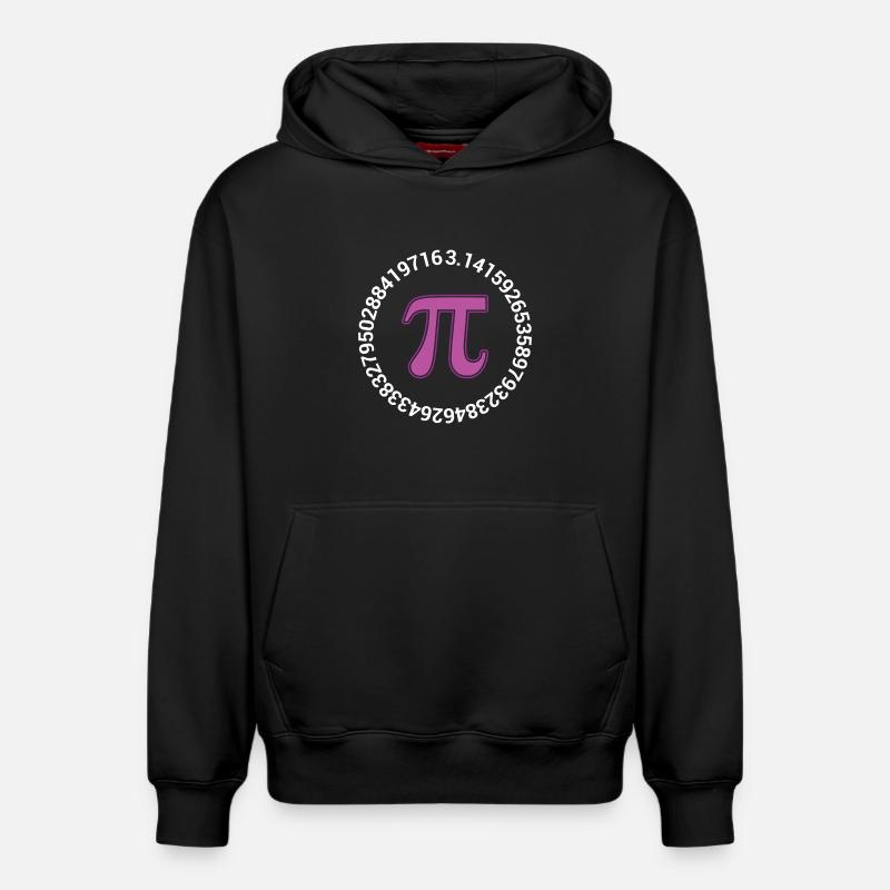 Pi Day - Bonne journée Pi - Sweat à capuche unisexe décontracté en coton biologique – de SPREAD - noir