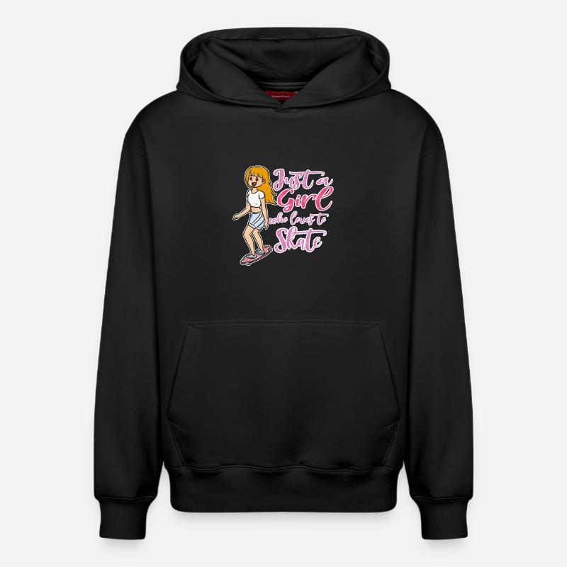 skateboard - Sweat à capuche unisexe décontracté en coton biologique – de SPREAD - noir