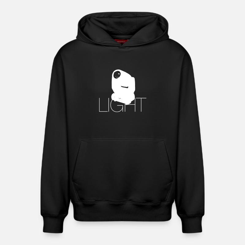 Light - Sweat à capuche unisexe décontracté en coton biologique – de SPREAD - noir