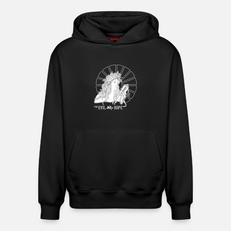 Pandore - Sweat à capuche unisexe décontracté en coton biologique – de SPREAD - noir