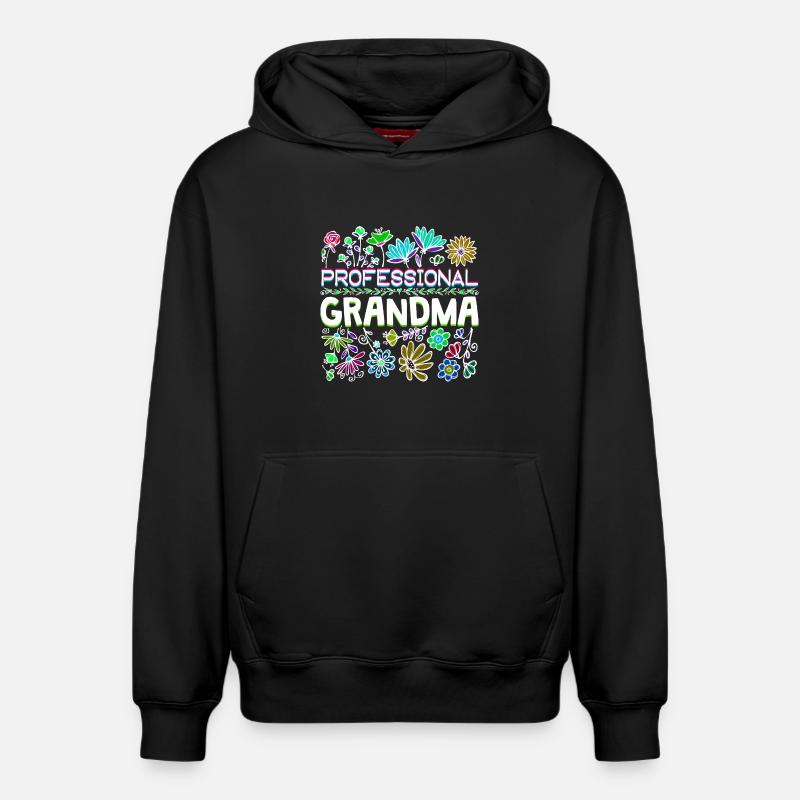 Großmama Spruch Großmutter Oma Ruhestand - Relaxed Unisex Organic Hoodie – von SPREAD - Schwarz