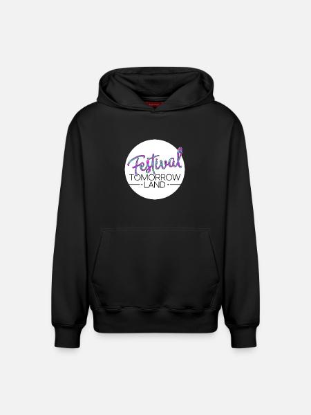 Tomorrowland Festival - Sweat à capuche unisexe décontracté en coton biologique – de SPREAD - noir