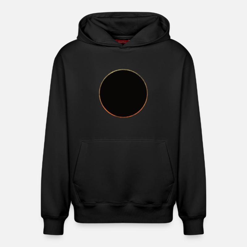 Éclipse solaire - Sweat à capuche unisexe décontracté en coton biologique – de SPREAD - noir