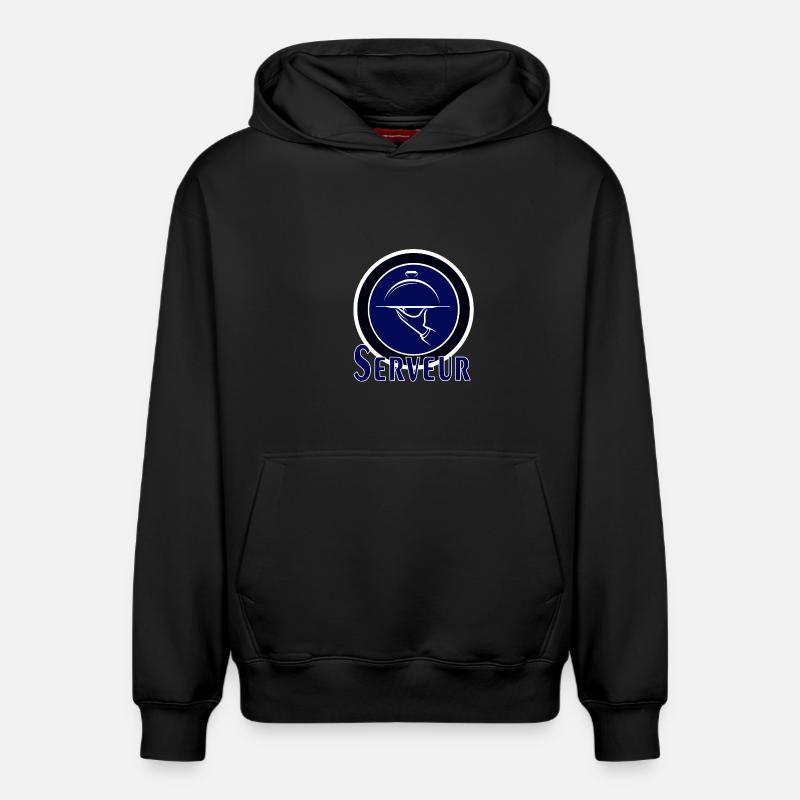 Serveur - Sweat à capuche unisexe décontracté en coton biologique – de SPREAD - noir