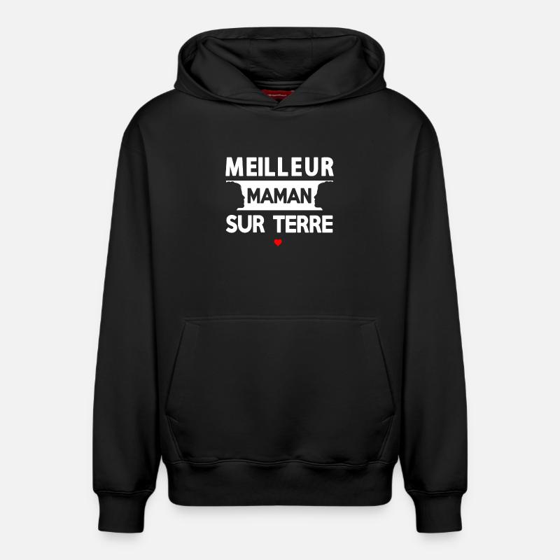 Zitat der Mutter auf der Erde - Relaxed Unisex Organic Hoodie – von SPREAD - Schwarz