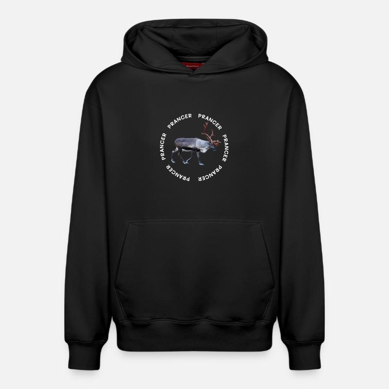 PRANCER - Relaxed Unisex Organic Hoodie – von SPREAD - Schwarz