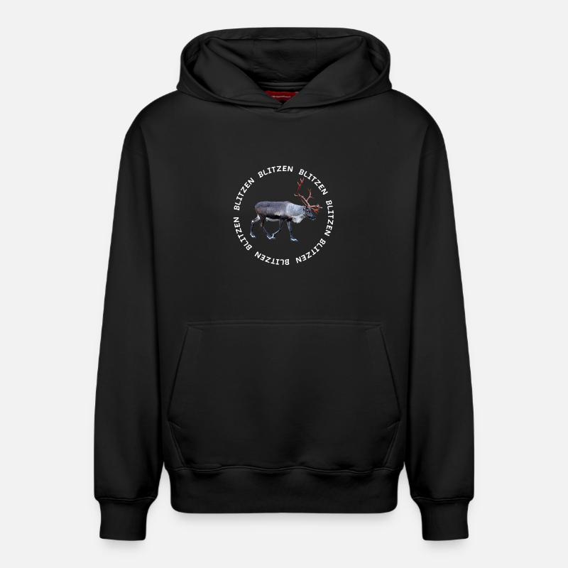 BLITZEN - Sweat à capuche unisexe décontracté en coton biologique – de SPREAD - noir