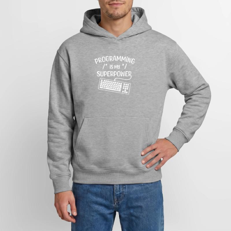 Computerfreak Developer Statement Coding Computer Science Relaxed Unisex Organic Hoodie – by SPREAD